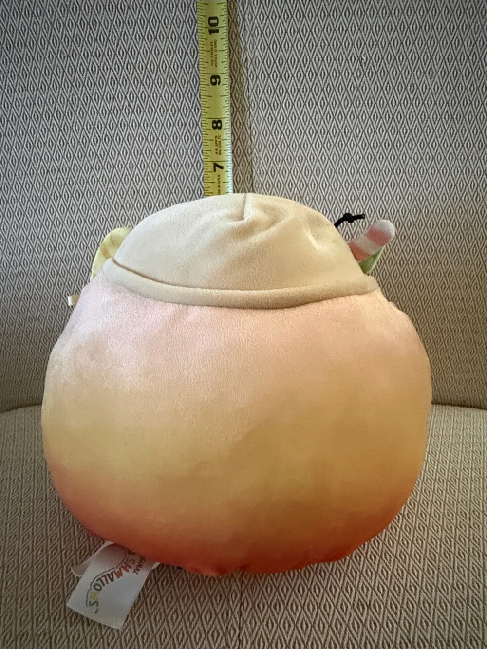 Squishmallows Coral and White Plush Tagged Toy